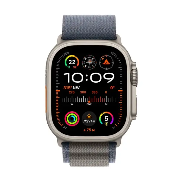 Apple Watch Ultra 2 with Alpine Loop GPS + Cellular Smartwatch – Color: Blue – View 2